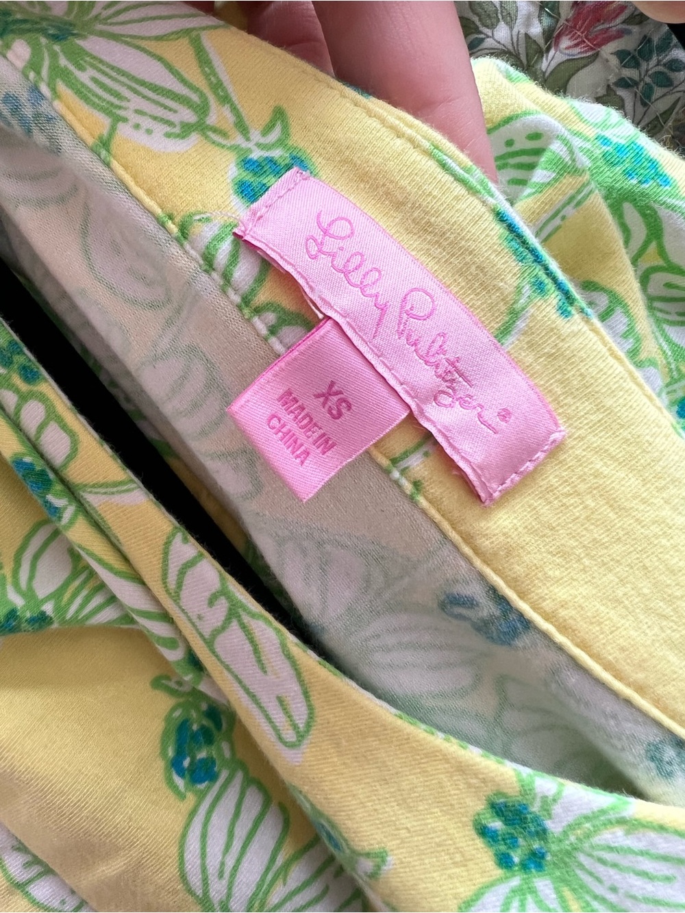Lilly Pulitzer Yellow Floral Scoop-Neck Mini Dress - Picture 4 of 5
